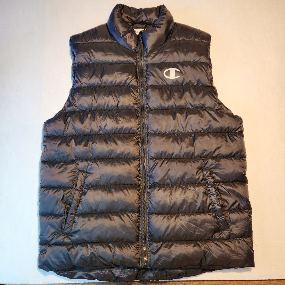 Champion Authentic Athleticwear Puffer Vest Blk LG